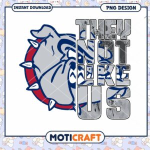 Bulldog Design They Not Like Us PNG Instant Download