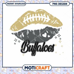 Buffaloes Football Lips Graphic PNG Instant Download