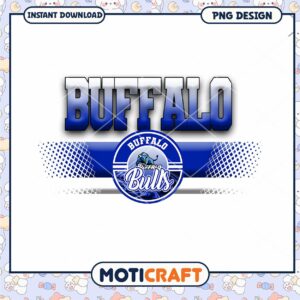 Buffalo Bulls Sports Team PNG Design for Instant Download