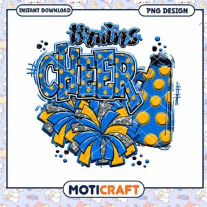 Bruins Cheer PNG Design for Instant Download Fun