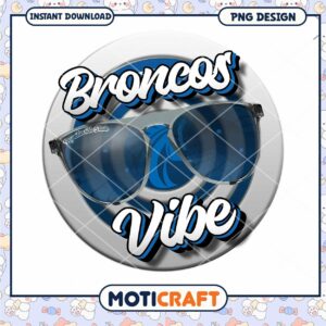 Broncos Vibe Sunglasses PNG Instant Download Design