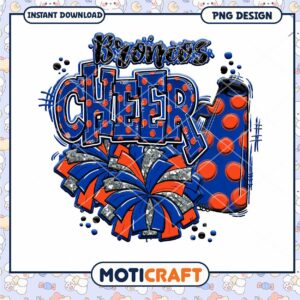 Broncos Cheer PNG Design for Instant Download Fun