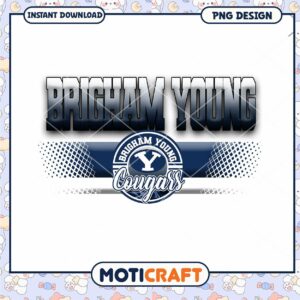 Brigham Young Cougars PNG Design for Instant Download