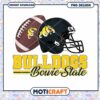 Bowie State Bulldogs Football Helmet and Ball PNG Design