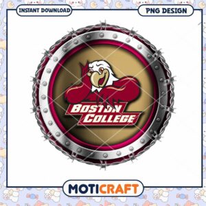 Boston College Logo PNG Design Instant Download Art