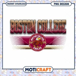 Boston College Eagles PNG Design Instant Download Art