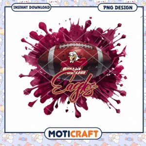 Boston College Eagles Football PNG Design Instant Download