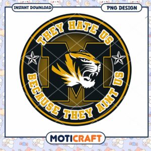 Bold Tiger Spirit Design They Hate Us PNG Download