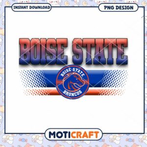 Boise State Broncos PNG Design Instant Download Art