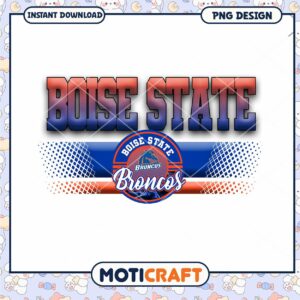 Boise State Broncos PNG Design for Instant Download