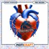 Boise State Broncos Heart PNG Design for Fans and Crafts