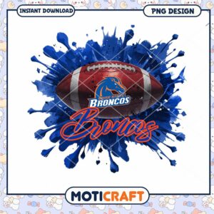 Boise State Broncos Football PNG Design Instant Download