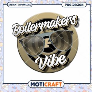 Boilermakers Vibe Sunglasses PNG Design Downloadable Art