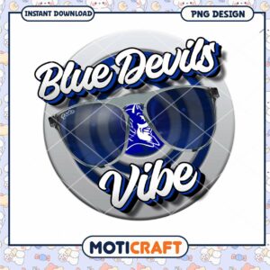Blue Devils Vibe Sunglasses PNG Download Design