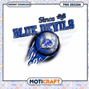 Blue Devils Instant Download PNG Graphic Design Art