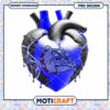 Blue and Black Bulldog Heart PNG Digital Download Design 2 Blue and Black Bulldog Heart PNG Digital Download Design