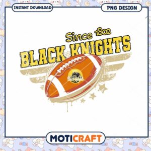 Black Knights Football Design Since 1802 PNG Download