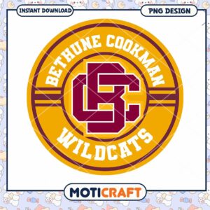 Bethune Cookman Wildcats PNG Instant Download Design