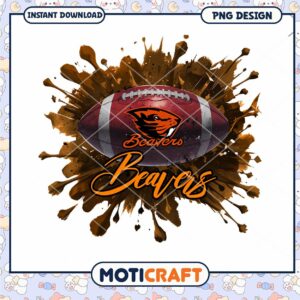 Beavers Football Team Logo PNG Instant Download Design