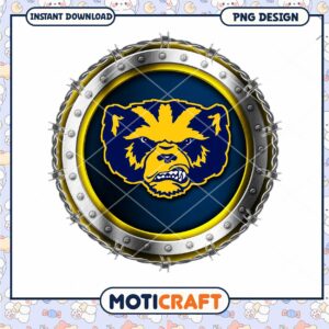 Bear Logo Shield PNG Design for Instant Download