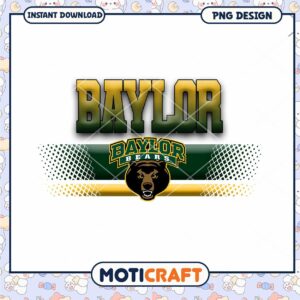 Baylor Bears PNG Design Instant Download for Fans