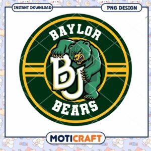 Baylor Bears PNG Graphic Instant Download Design