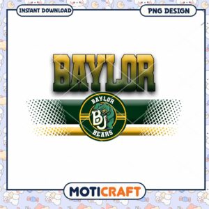 Baylor Bears Logo Instant Download PNG Design Artwork