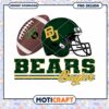 Baylor Bears Football Helmet PNG Design Instant Download