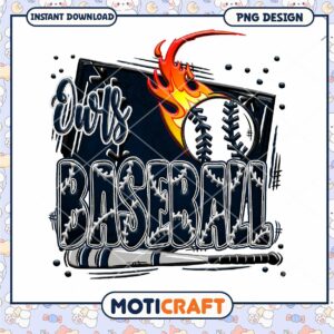 Baseball Theme PNG Design for Instant Download Fun