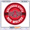 Arkansas State Red Wolves PNG Digital Download Design 2 Arkansas State Red Wolves PNG Digital Download Design