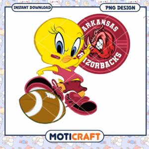 Arkansas Razorbacks Cartoon PNG Instant Download Design