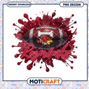 Arkansas Razorbacks Football Splash Art PNG Download