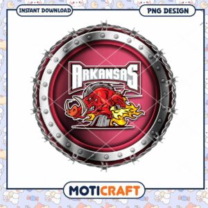 Arkansas Razorbacks Bold Logo PNG Instant Download