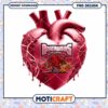 Arkansas Heart Design PNG Instant Download for Fans