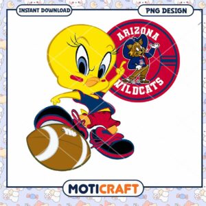 Arizona Wildcats Cartoon PNG Design for Instant Download