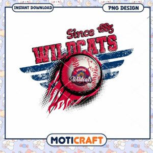 Arizona Wildcats Baseball Design Since 1885 PNG Download