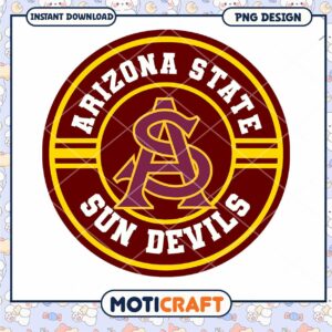 Arizona State Sun Devils Logo PNG Instant Download Design