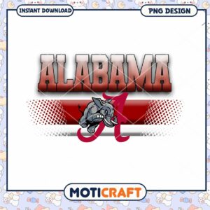 Alabama Sports Team Logo PNG Instant Download Design