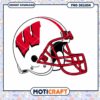Wisconsin Football Helmet PNG Instant Download Design