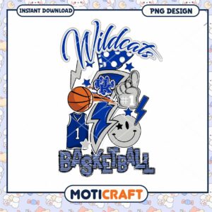 Wildcats Basketball PNG Instant Download Design Art