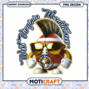 West Virginia Mountaineers PNG Design for Fans