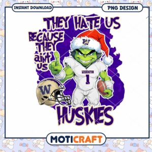 Washington Huskies Holiday PNG Design Instant Download
