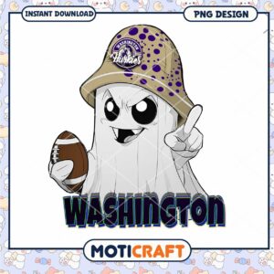 Washington Huskies Ghost PNG Design Instant Download