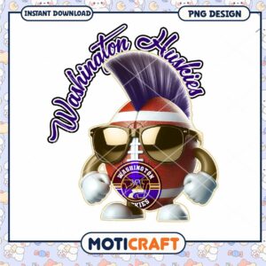 Washington Huskies Funny PNG Design for Downloads
