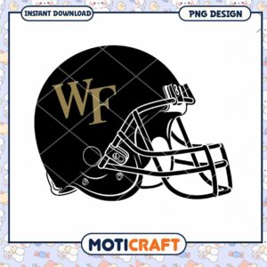 Wake Forest Football Helmet PNG Design Instant Download