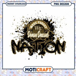 Wake Forest Demon Deacons Nation PNG Design Download
