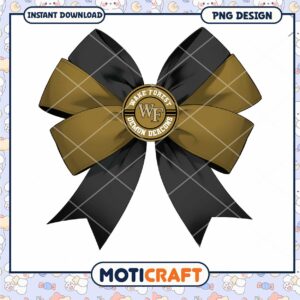 Wake Forest Demon Deacons Bow PNG Instant Download Design
