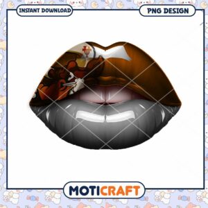 Vibrant Artistic Lips Design PNG for Instant Download