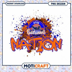 UTSA Roadrunners Nation PNG Design for Instant Download