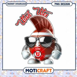 Utah Utes Fun PNG Design for Sports Lovers Download